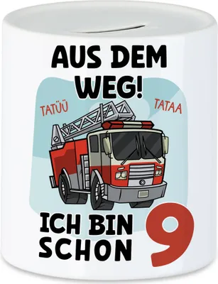 Produktbild von Aus Dem Weg Ich Bin Schon 9 Spardose Happy Birthday 9. Geburtstag Alles Gute Herzlichen Glückwunsch Geschenke