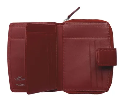 Produktbild von Golden Head Leder Geldbörse Polo RFID Protect Billfold Coin Wallet Red rot