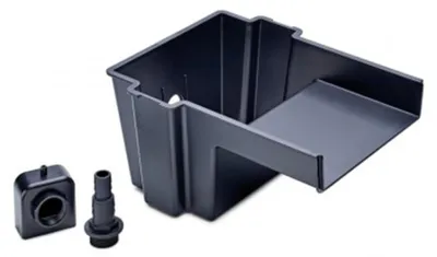 Wasserfall-Element PondoFall, M, schwarz, für Teiche