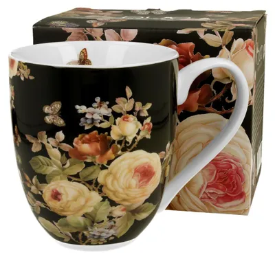 Produktbild von DUO FLOWERS CLASSIC XXL Becher 1000 ml WARDA New Bone China Porzellan