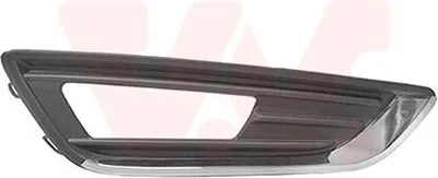 Produktbild von VAN WEZEL Lüftungsgitter Grill Stoßfänger für FORD FOCUS III Turnier mit Loch/Löchern für Nebellampen Chrom