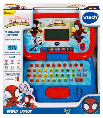 Zdjęcie produktu dla VTech Spidey Laptop, Brzmienie, Funkcja mówienia, AA, Plastik, Wielobarwny