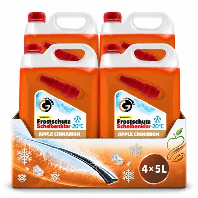 Zdjęcie produktu dla Płyn do ochrony przed zamarzaniem dla silników chłodzonych powietrzem, seria G XTREME, smak jabłko i cynamon, pojemność 20 litrów, ochrona do -20°C, gotowy do użycia, Obraz wygenerowany przez AI