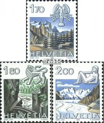 Produktbild von Briefmarken Schweiz 1983 Mi 1242-1244 (kompl.Ausgabe) postfrisch Tierkreiszeichen