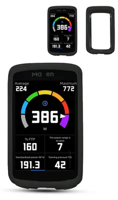 Obrázok produktu pre Držiaky na bicyklový počítač C706, silikónové ochranné puzdro, čierna farba
