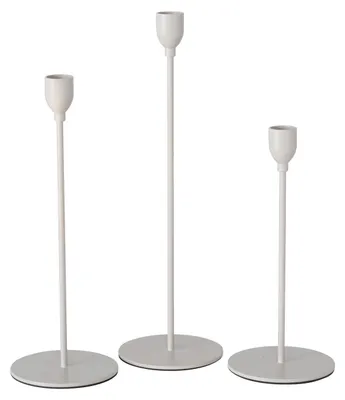 Produktbild von Boltze Gruppe Malte Kerzenleuchter beige 3tlg