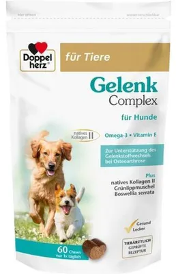 Produktbild von DOPPELHERZ für Tiere Gelenk Complex Chews f.Hunde
