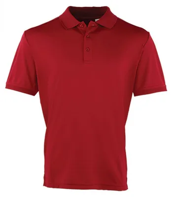Produktbild von Premier Workwear PR615 | Herren Coolchecker Piqué Polo / ® Standard 100 - Farbe: Burgundy (ca. Pantone 216) - Größe: M