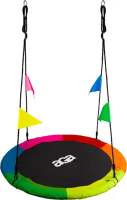 Image de Aga Cercle suspendu à bascule 90 cm Six couleurs avec drapeaux