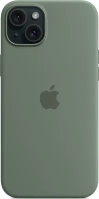 Produktbild von Apple iPhone 15 Plus Silikon Case mit MagSafe Zypresse