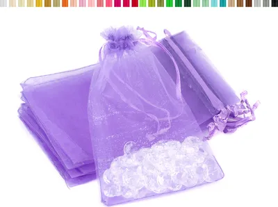 Organzasäckchen 7x9cm flieder lavendel hell lila violett