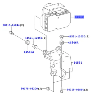 Image de TOYOTA Rav4 Pompe Abs 44050-42230 OE