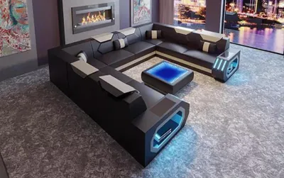 Produktbild von Design Wohnlandschaft Ecksofa Sofa Sofas Eckgarnitur Couchen Neu Polster Couch