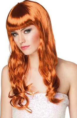 Produktbild von Pruik Chique, Lang Golvend met Pony, Roodbruin