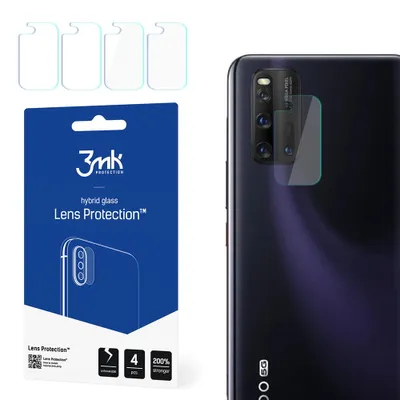 Produktbild von 3mk Hybridglas Lens Protection für Vivo IQOO 3 5G Kamera Objektiv Kameralinse 0,16mm 6H (4 Stück)
