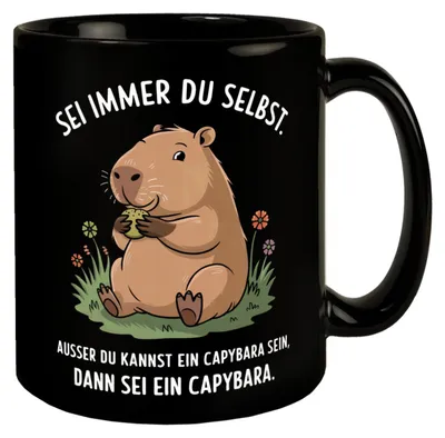 Produktbild von Capybara Motivation Tasse - sei immer du selbst
