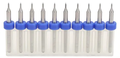 10er Set 3D-Drucker Düsenbohrer 0,1 mm Wolframcarbid
