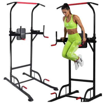 Immagine prodotto di FIT4MED | Barra per trazioni - Nero - Altezza regolabile 190-230 Cm - Stazione di allenamento multifunzionale - 23 Kg