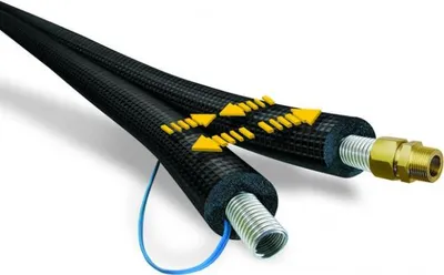 Produktbild von Comfort-Edelstahlwellrohr DuoSolar VA Dämmschichtdicke 14 mm Ring 15 m DN 16