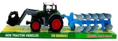 Image de Tracteur avec remorque et charrue - Macyszyn Toys