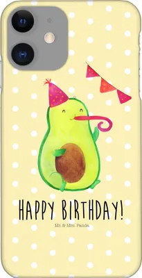 Produktbild von Mr. & Mrs. Panda Iphone 11 Handyhülle Avocado Geburtstag - Gelb Pastell - Geschenk, Gesund, Cover, Party, Feier, Hülle, Happy Birthday, Smartphone, Alles Gute