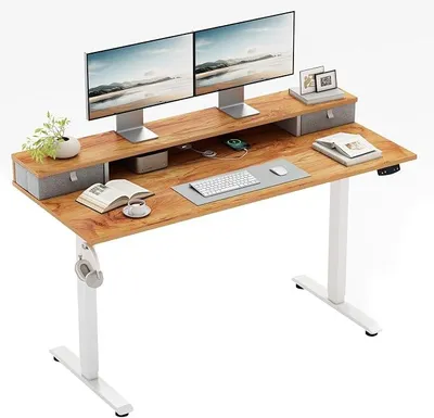 Imagen del producto de Escritorio con altura ajustable y 2 cajones