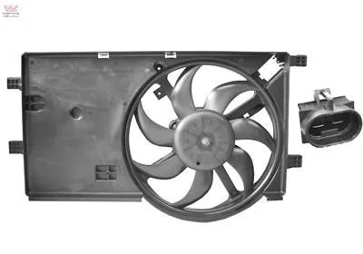 Produktbild von VAN WEZEL 1748747 Lüfter Motorkühlung Kühlerlüfter für FIAT QUBO (225) Wasserkühler Ø380mm