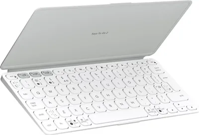 Produktbild von Logitech Keys-To-Go 2, QWERTY, US International, Scherenschalter, 1,8 cm, 1 mm, Weiß