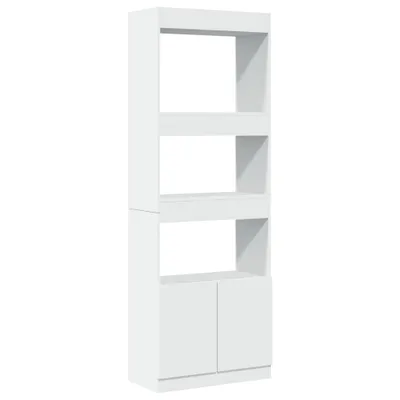 Obrázok produktu pre vidaXL Highboard White 63x33x180 cm Materiál na báze dreva