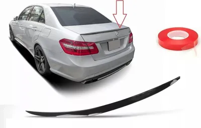 Zdjęcie produktu dla Tylny spoiler Spoiler wargowy czarny połysk Do Mercedes-Benz E klasa W212