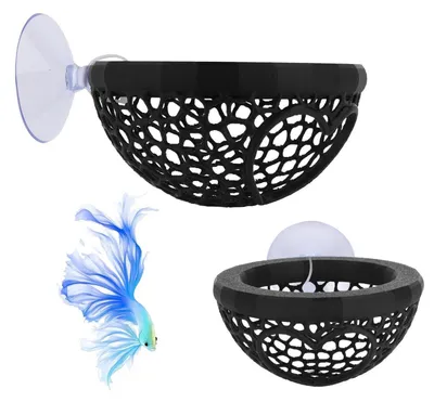 Produktbild von Schwimmende Betta Hängematte 2er Set Herzförmiges Aquarium Versteck mit Saugnapf