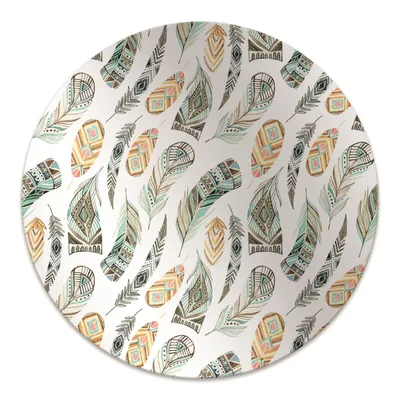Obrázek produktu pro Kulatá ochranná podložka pod podlahu - Ochranná podložka pod židli - Podložka pod podlahu - 140x100 cm - Etnický vzor