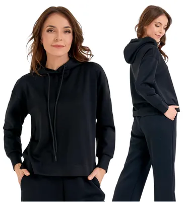 Produktbild von Moraj Damen Hoodie Kapuzenpullover – Schwarz, Größe M, bequem