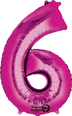 Produktbild von Amscan 2829001, Spielzeugballon, Folie, Pink, Anzahl, 58 cm, 5 Stück(e)