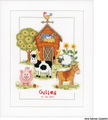 Image de Vervaco Paquet de broderie "A la ferme"