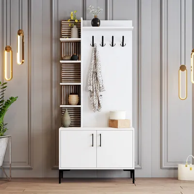 Immagine prodotto di Skye Decor, Viyana D - Bianco, armadi, appendiabiti, bianco, 90 x 200 x 35 cm