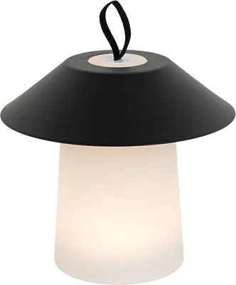 Produktbild von Tischleuchte Schwarz inkl LED 3 Stufig dimmbar wiederaufladbar Ivan