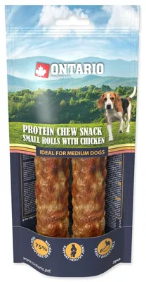 Immagine prodotto di Ontario Proteine di pollo, piccoli bastoncini da masticare 2 pezzi 12,7 cm