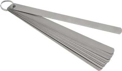 Produktbild von Fhlerlehre Blattstrke 0,05-1,0 mm Stahl Lnge 200 mm Blattanzahl 20 St.