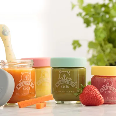Produktbild von KILNER Babyglas 190ml mit Silikonverschluss 6er Set