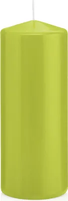 Produktbild von Stumpenkerzen Apfelgrün 120 x Ø 58 mm, 16 Stück, russarm, tropffrei