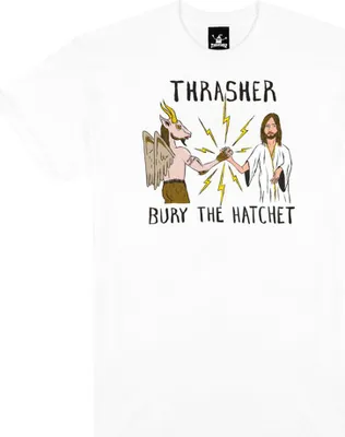 Produktbild von Thrasher B.t.h Kurzarm-t-shirt Weiß L Herren Weiß L