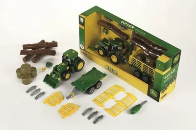 Zdjęcie produktu dla Ciągnik John Deere M.Holz/Wóz do transportu siana 3906