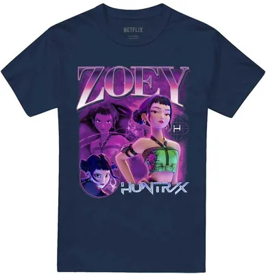 Produktbild von K-Pop Demon Hunters - "Huntr/X" T-Shirt für Herren/Damen Uni TV20368 (3XL) (Marine)