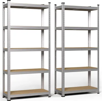 Produktbild von VOUNOT® Schwerlastregal 2er Set, Regal Lagerregal Kellerregal, 150x70x30cm, 5 Böden, 875kg belastbar