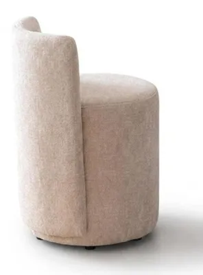 Produktbild von Повтор Moderner Pouf Rückenlehne Beige Schminktisch Hocker Polsterstuhl