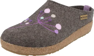 Produktbild von Haflinger Damen Hausschuh Stickerei Pantoffel Filz Grizzly Amaya 751009, Größe:40 EU, Farbe:Mehrfarbig