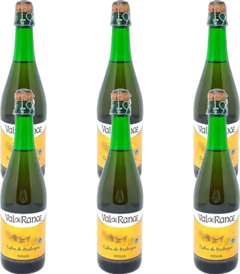 Produktbild von Val de Rance Cidre de Bretagne Doux 6 x 0,75L – Milder Apfelwein aus Frankreich im Set