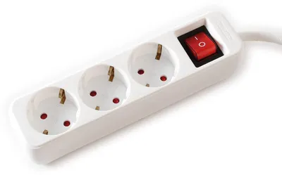 Zdjęcie produktu dla VALUE 19.99.1078, 6 m, Wewnętrzna, 1,5 mm², Biały, 3 x gniazdo sieciowe, 250 V