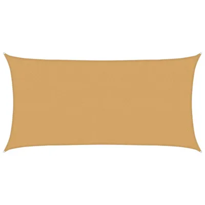 Immagine prodotto di vidaXL Tenda da sole 160 g/m² rettangolare color sabbia 2,5x5 m HDPE